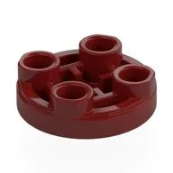 Tile Special Round 2 x 2 Inverted / Dark Red