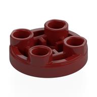 Lego Tile Special Round 2 x 2 Inverted / Dark Red