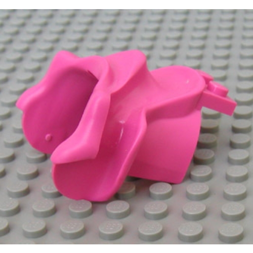 Lego Belville, Animal / Creature Accessory, Horse Saddle / Medium Dark Pink