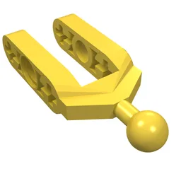 Technic Steering Knuckle Arm with Ball Joint / Yellow