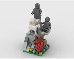 Minifigure Display/ Diorama Mountain