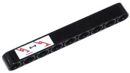 Technic, Liftarm Thick 1 x 9 with Outriggers Operating Instructions Pattern (Sticker) - Set 42024