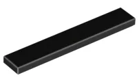 Tile 1 x 6 with Groove / Black