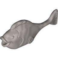 Lego Duplo Animal Fish with Thin Tail and Large Tail Fin / Pearl Light Gray