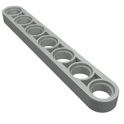 Technic Beam 1 x 7 Thin / Light Gray