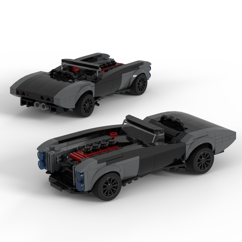Lego Early 60's Corvette inspired Muscle Car (with batmobile elements)