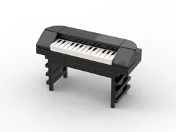 Piano (Keyboard) - Minifig Scaled