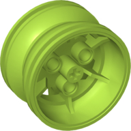 Lego Wheel 43.2 x 26 Technic Racing Small with 3 Pinholes / Lime