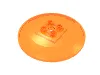 Dish 6 x 6 Inverted (Radar) with Solid Studs / Trans-Orange