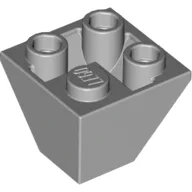 Brick Sloped Inverted 45° 2 x 2 Double Convex / Light Bluish Gray