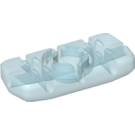 Lego Clikits Icon, Rectangle 3L with Hole / Trans-Very Lt Blue