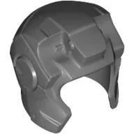 Helmet Space with Open Face Rounded, Top Hinge / Dark Bluish Gray
