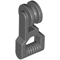 Lego Equipment Zip Line Handle / Dark Bluish Gray