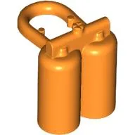 Minifig Neckwear Airtanks with Large Holes / Orange