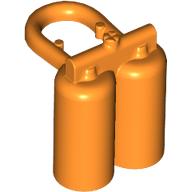 Lego Minifig Neckwear Airtanks with Large Holes / Orange