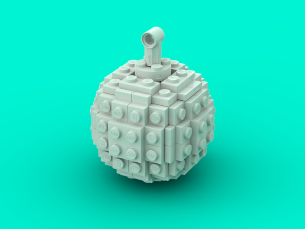 Lego Snowball Ornament