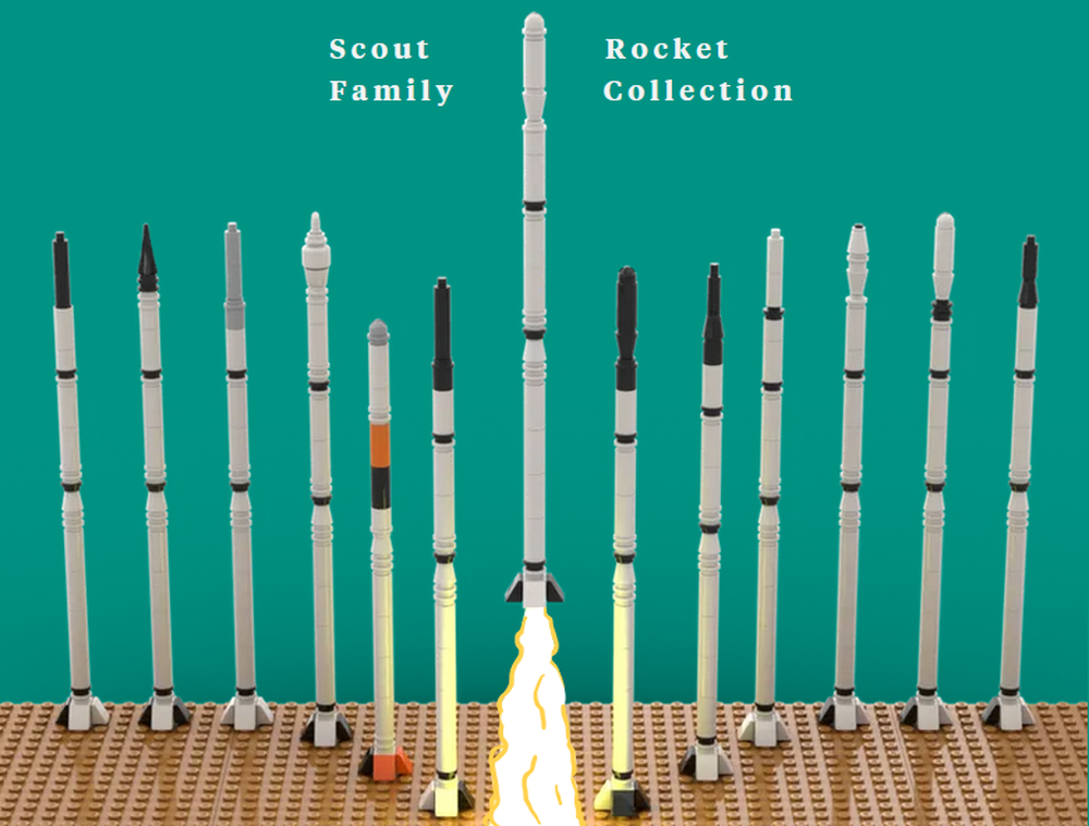 Lego Scout Rocket Family Collection (1:110 Scale)