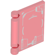 Lego Book Cover with Hologram print / Trans-Red
