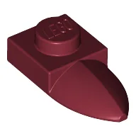 Plate Special 1 x 1 with Tooth / Dark Red