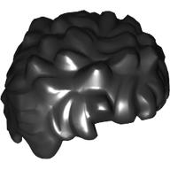 Lego Hair for Bigfig, Short Curly / Black