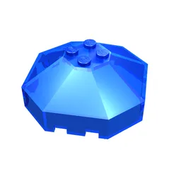 Windscreen 6 x 6 Octagonal Canopy without Axle hole / Trans-Dark Blue