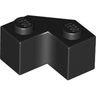 Lego Brick Wedged 2 x 2 Facet / Black