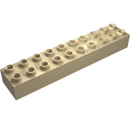 Duplo Brick 2 x 10 / Tan