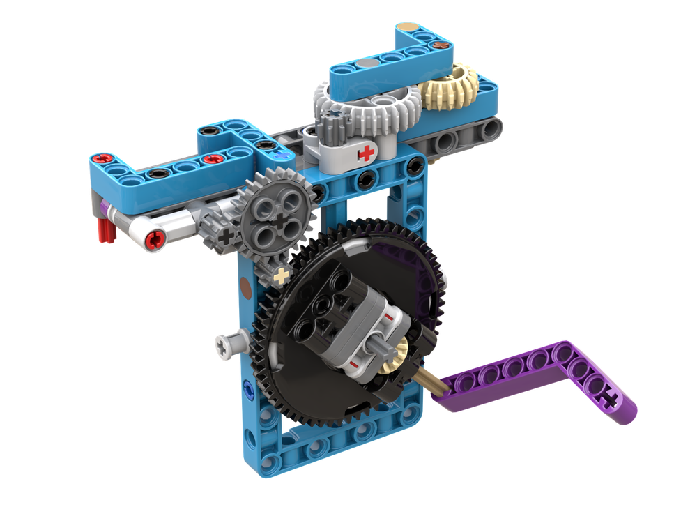 Lego High Blocks FLL Robot Arm with 2 Degrees of Freedom