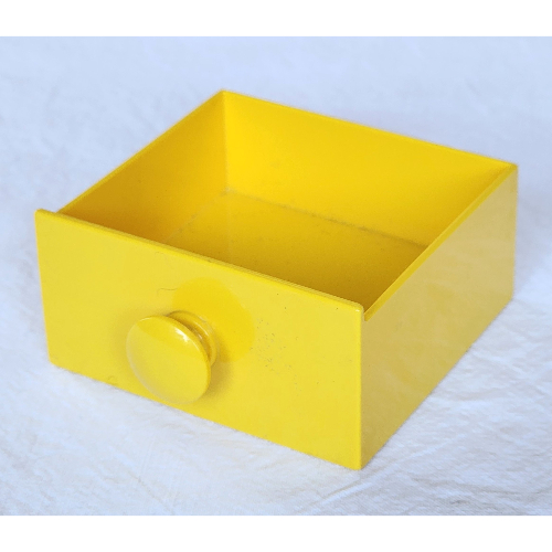 Lego Duplo Cabinet Drawer 4 x 4 with Round Handle / Yellow