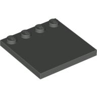Lego Plate Special 4 x 4 with Studs on One Edge [Plain] / Dark Gray