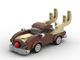 Rudolph the red nosed race car