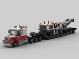 Heavy Haul Truck with Milling Machine