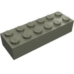 Brick 2 x 6 / Dark Gray