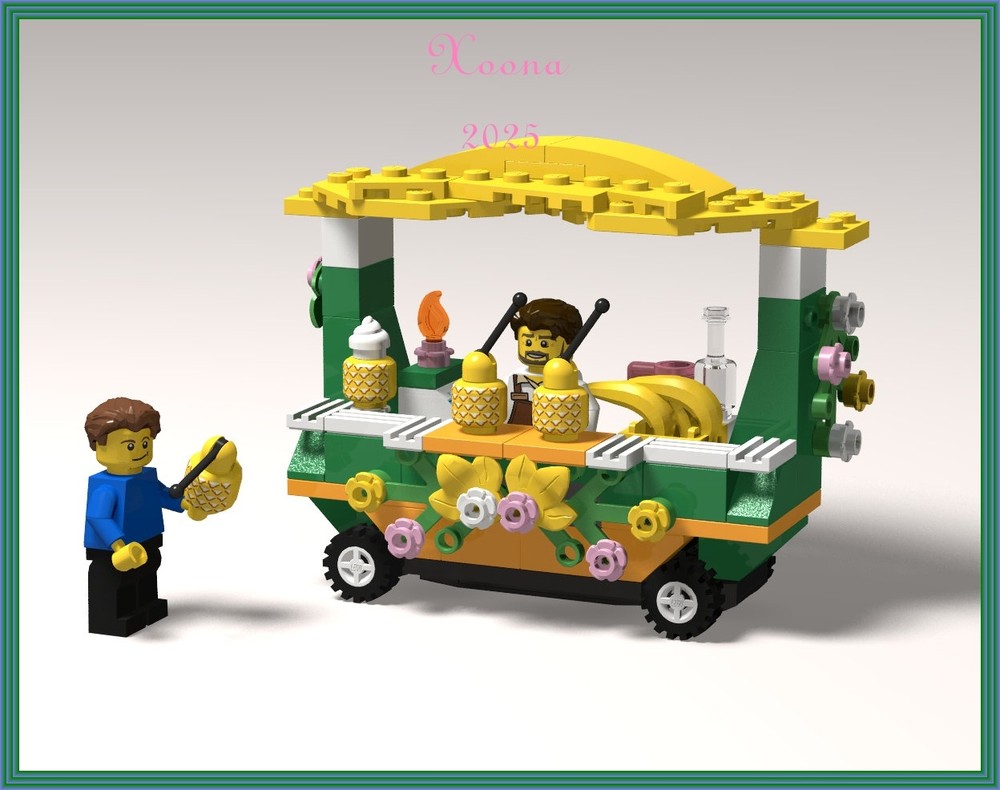 Lego Pineapple Drinks Food Trailer