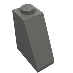 Brick Sloped 65° 2 x 1 x 2 / Dark Bluish Gray