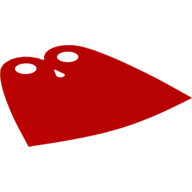 Lego Neckwear Cape, Tear-Drop Neck Cut [Spongy Stretchable Fabric] / Red