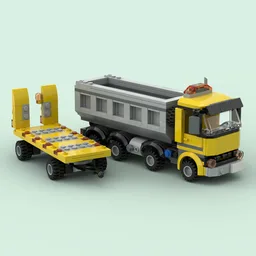 Construction Tipper With Trailer