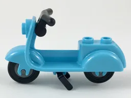 Scooter with Black Stand, Black Handlebars, and Dark Bluish Gray Wheels