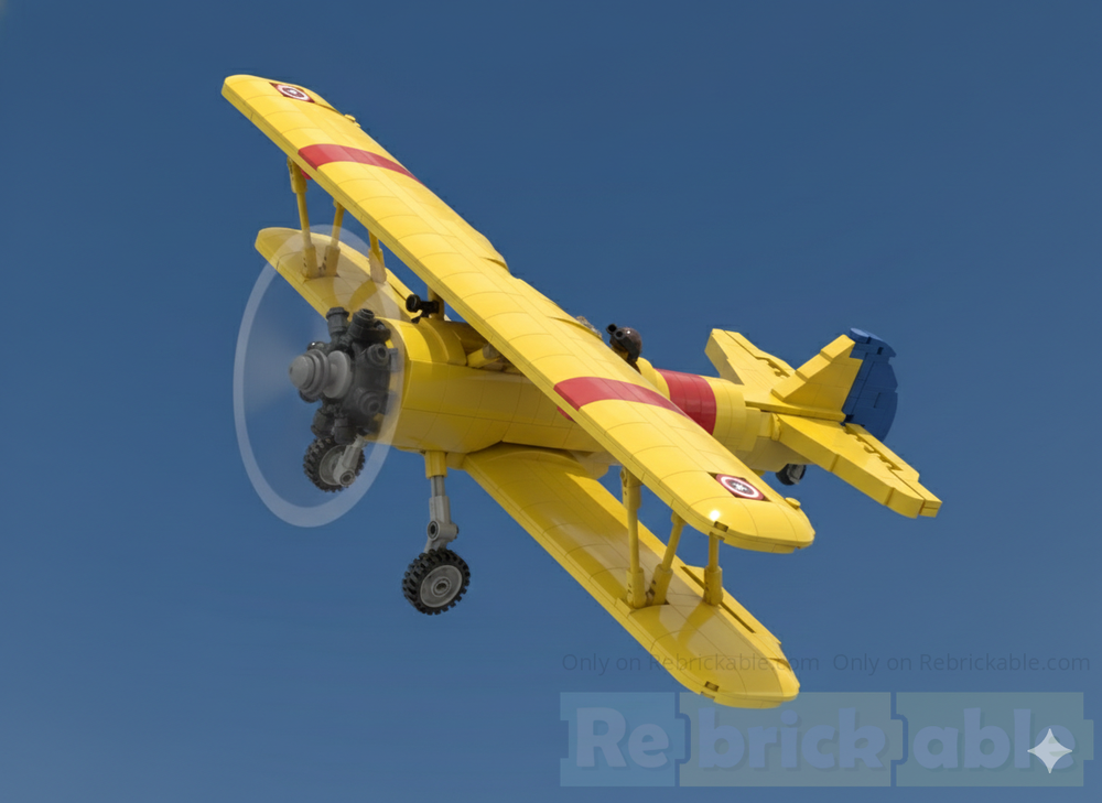 Lego Boeing Stearman model 75