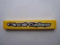 Tile 1 x 6 with 'Circuit Challenger' Pattern (Sticker) - Set 8183