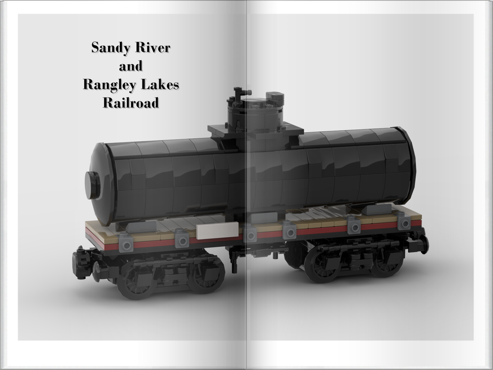 Lego Sandy River and Rangley Lakes Logging Tank on Flat Car