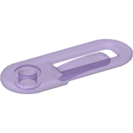 Lego Clikits Paper Clip / Hair Clip, 1 Hole / Trans-Medium Purple