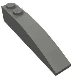 Brick Curved 6 x 1 / Dark Bluish Gray