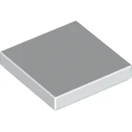 Tile 2 x 2 with Groove / White