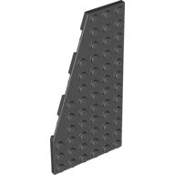 Lego Wedge Plate 6 x 12 Left / Black