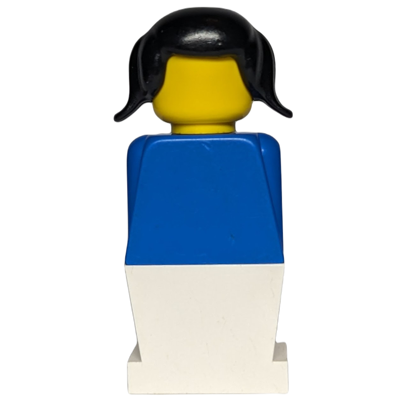 Lego LEGOLAND Female Blue Torso, White Legs