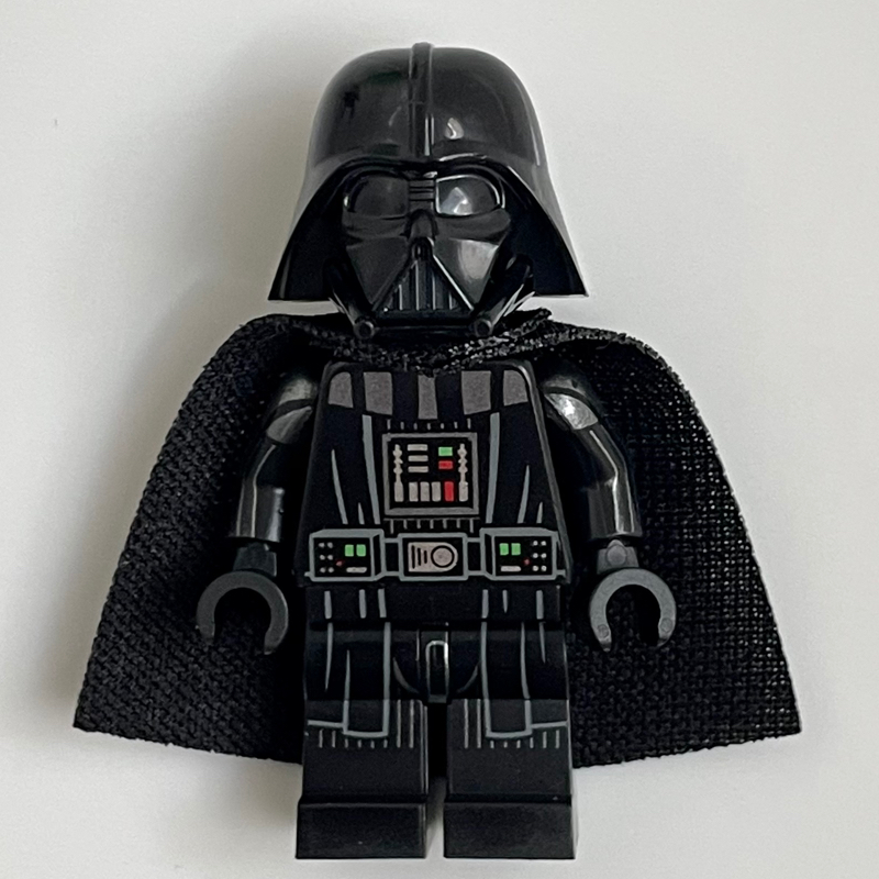 Lego Darth Vader, White Skin, 19888 Cape, Stripes on Legs
