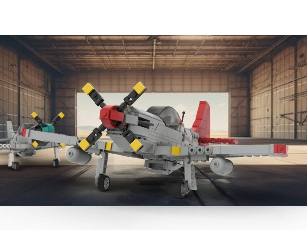 Lego North American P-51D Mustang V2 Tuskegee Edition