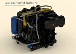 Stable compressor with high flow rate