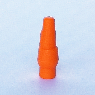 Lego Creature Body Part, Horn / Snowman Carrot Nose / Orange